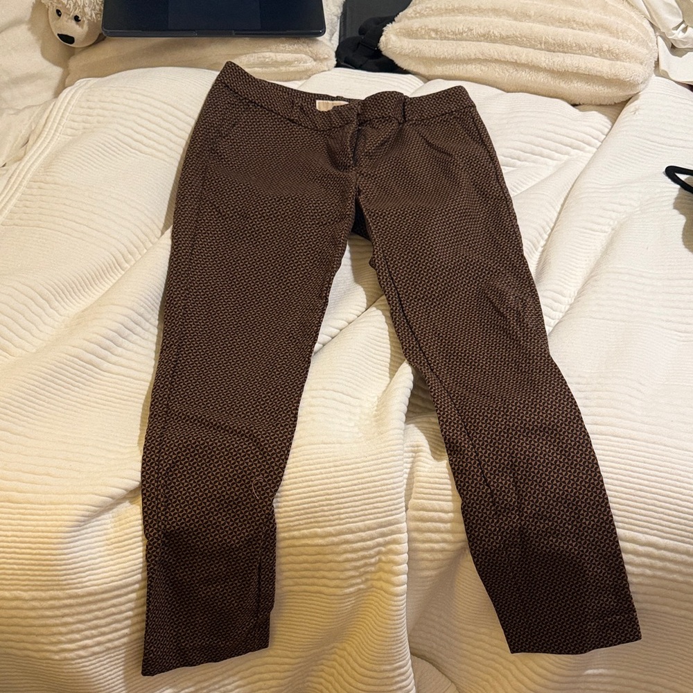 MICHAEL Michael Kors Brown Patterned Chinos